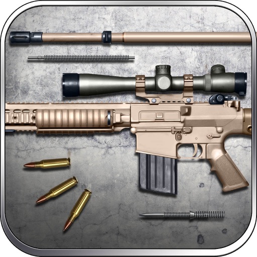 M110 the Sniper Rifle Gun Builder and Shooting Game by ROFLPlay Icon