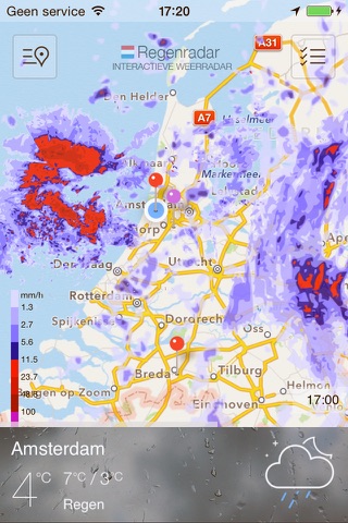 Regen Radar NL - Het weer screenshot 4