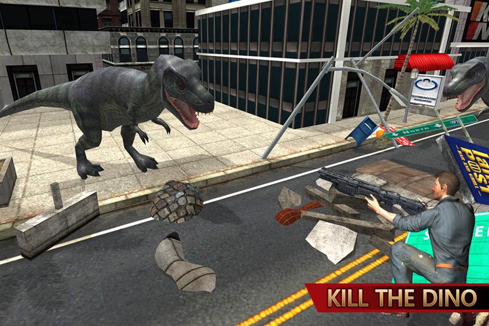 Dinosaur Attack City Hunting 2017 screenshot 4