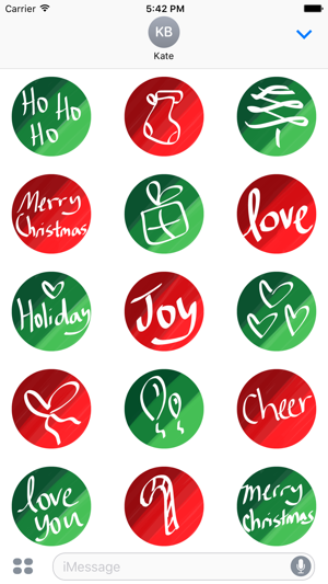 Merry Christmas sticker pic, stickers for iMessage(圖2)-速報App