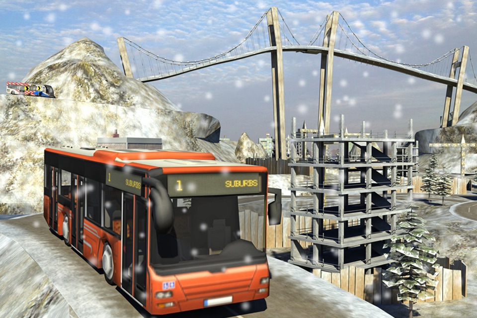 Bus Driver Parking Zigzag Road screenshot 2