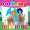 Game Paint Coloring Kids for Cute Dragonitego