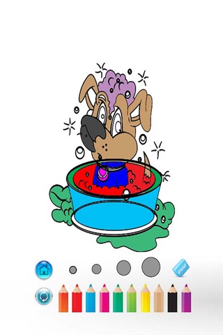 Puppy Love coloring book Fun2draw Kid Paint Express screenshot 3
