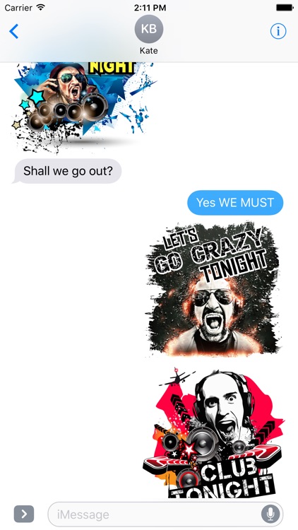 Let's Party Stickers for iMessages