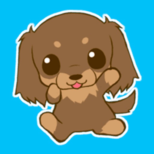 Brown Puppy : 80 Stickers Mega Pack icon