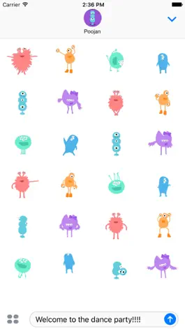 Game screenshot IDEOko Monster Moves Stickers apk