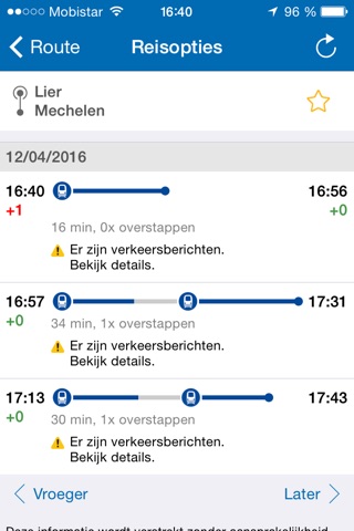 SNCB/NMBS for iPad screenshot 2