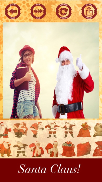 How to cancel & delete Santa Claus stickers - your photo on Christmas from iphone & ipad 4