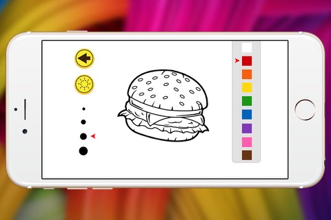 fast food and family restaurant court coloring book screenshot 3