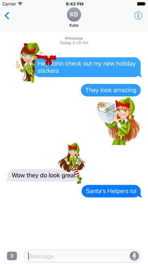 Santas Helpers Stickers