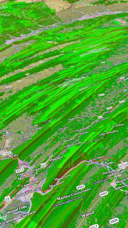 Scenic Map Eastern USA screenshot-4