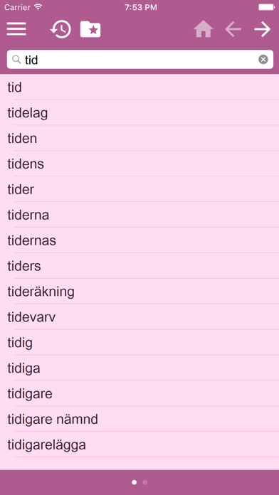 Русско-Шведский словарь screenshot 3