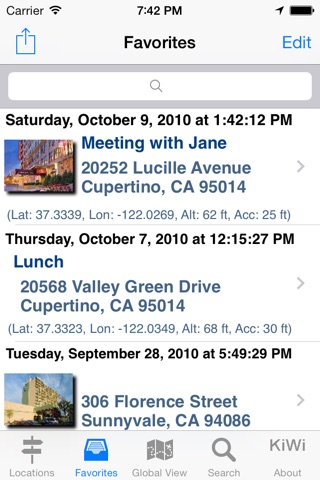 GPS mini Navigation: Mark your Locations, Geocaches, Road Trips screenshot 3