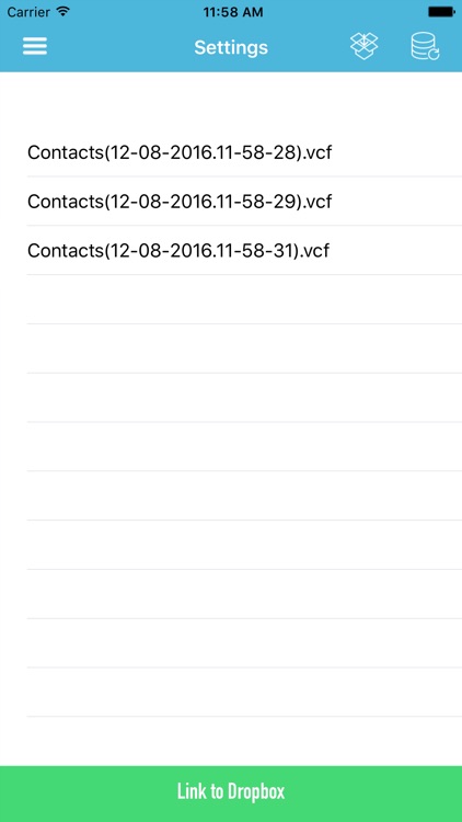 Contacts Backup and Transfer - Sync, Copy and Export Address Book in vcf to Dropbox screenshot-3