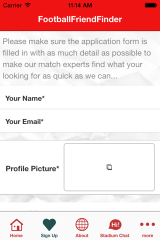 Football Friend Finder screenshot 3