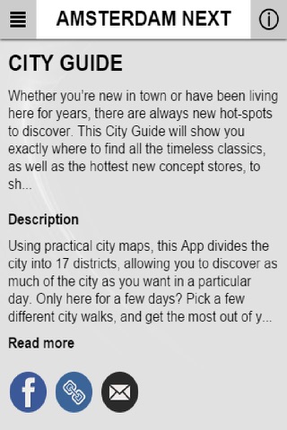 AMS NXT City Guide screenshot 2