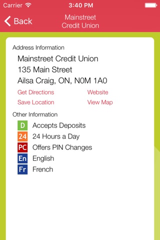 MainstreetCU ATM Locator screenshot 2