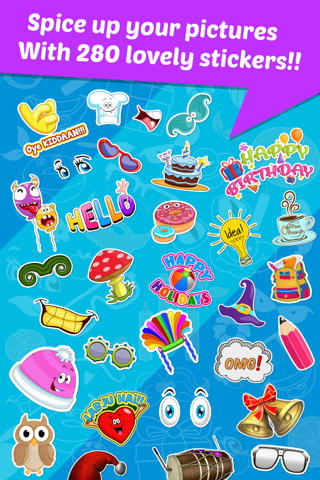 StickonPic Photo booth : Fun sticker app editor and props for adults screenshot 4