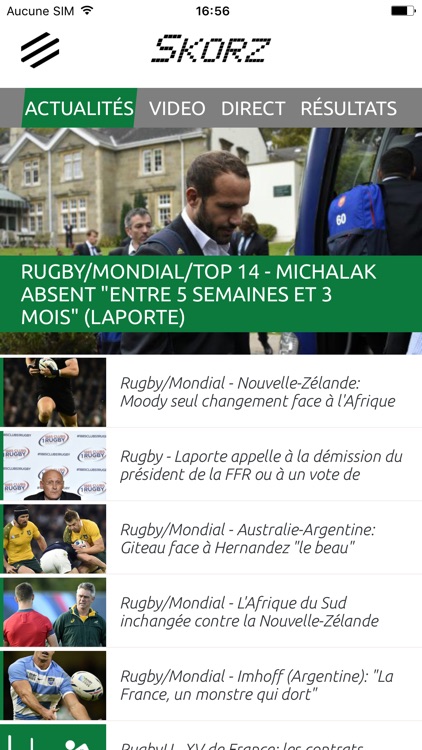 Skorz Résultats Sportifs en direct, Infos, Matches en live