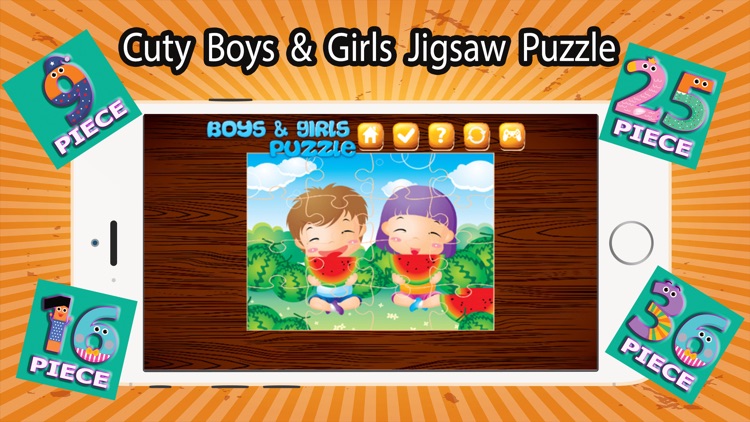 Cutey Boys And Girls Jigsaw Puzzle screenshot-3