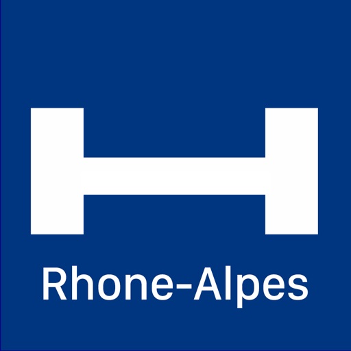 Rhone-Alpes Hotels + Compare and Booking Hotel for Tonight with map and travel tour icon