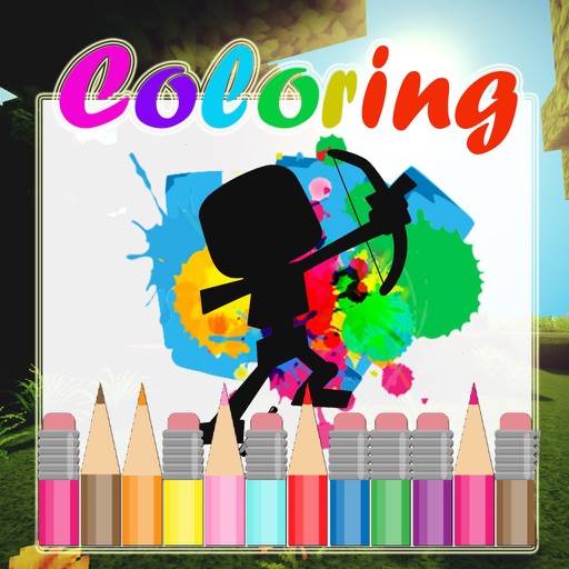 Game Paint Kids Coloring for mine skeleton iOS App