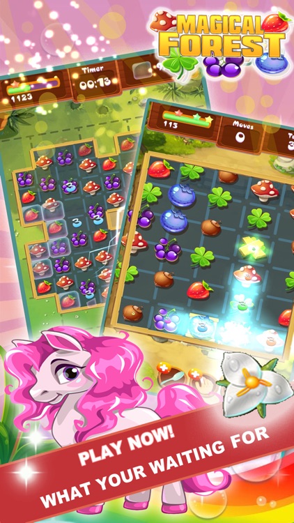 Fantasy Magical Forest - Match 3 Puzzle Game