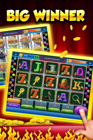 Slots of Pharaoh's & Cleopatra's Fire 3 - old vegas way with casino's top wins screenshot 2
