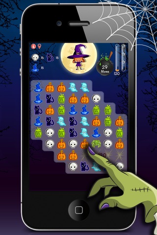 Cats & witches Halloween crush  - Premium screenshot 4