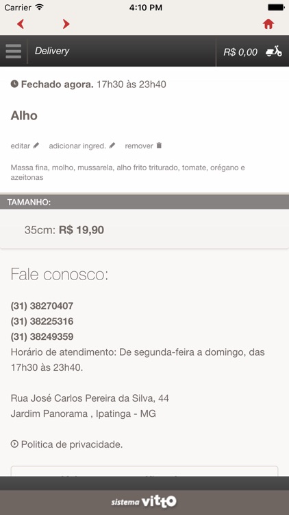 Rei da Pizza Pizzaria Delivery screenshot-4