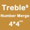 Number Merge Treble 4X4 - Playing With Piano Music And Sliding Number Block