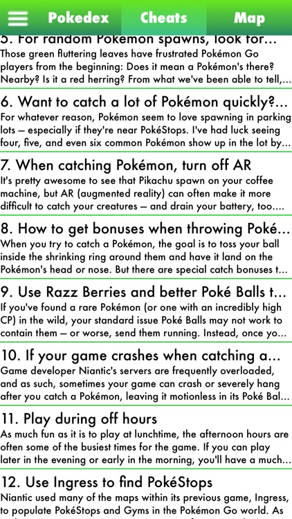 Cheats,Maps, Pokedex - for Pokemon Go