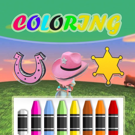 Coloring Kids Game Cartoon for Sheriff Edition icon