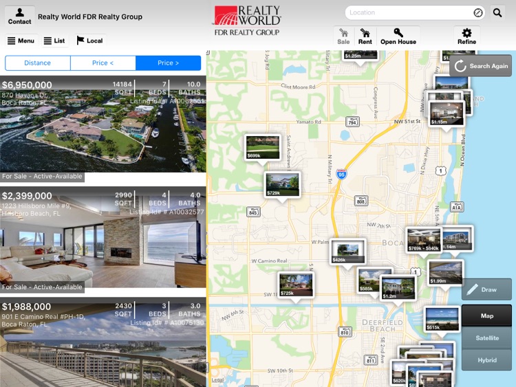 Realty World FDR Realty Group for iPad