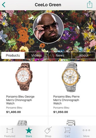 StarShop- Exclusive Celebrity Content, Designer Brands & More screenshot 2