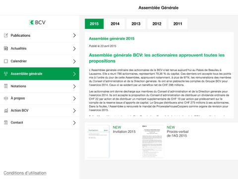 Screenshot #5 pour BCV Relations Investisseurs