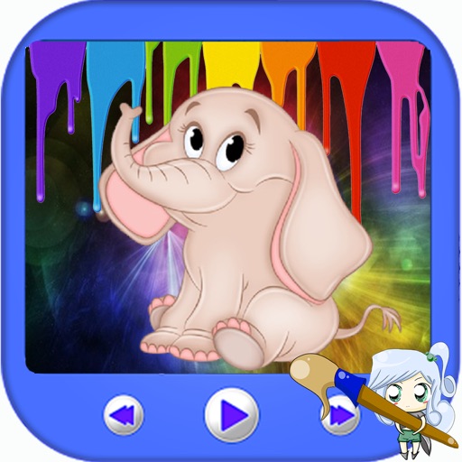 Paint Elephant Kids Smart Version iOS App