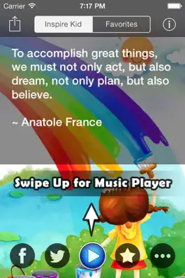 Game screenshot Inspire Kid With Music - Best Daily Motivational & Inspirational Wisdom Quote For Kids apk