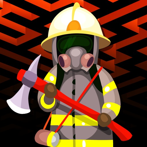 Fireman Line Up Vector - FREE - Fire Fighter vs Burning Fallout Escape Puzzle