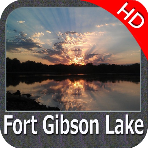 Lake Fort Gibson Oklahoma HD - GPS Map Navigator