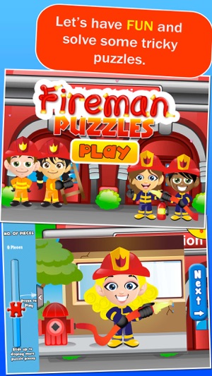 Fireman Jigsaw Puzzles for Kids