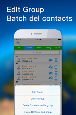 Contacts Helper Pro screenshot 2