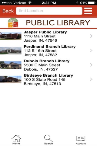 Jasper-Dubois Public Libraries screenshot 2