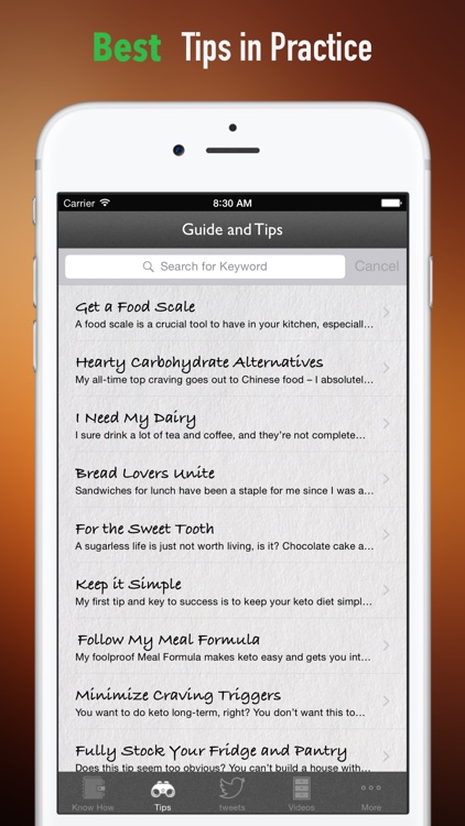 Keto Desserts Guide:Keto Diet,Recipe and Eating Health Tips screenshot-3
