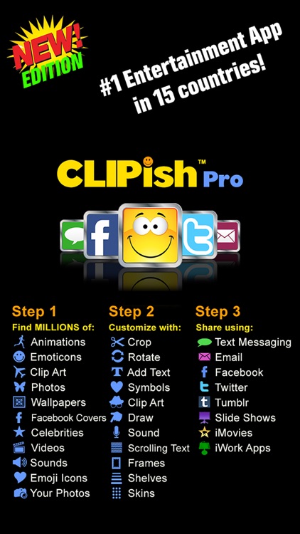 CLIPish Pro - Animations, Clipart, 3D Emoji Icons