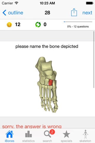 iBones - Skelett Knochen lernen screenshot 3