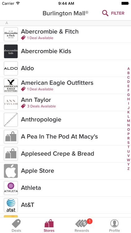 Burlington Mall, powered by Malltip