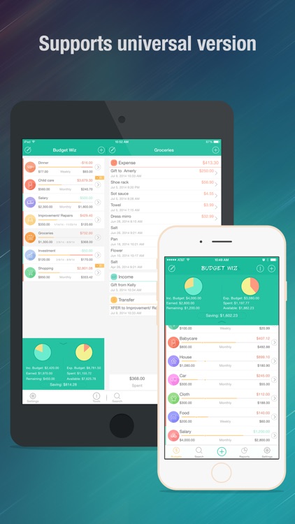 Budget Wiz - Monthly Home Budget Planner & Manager