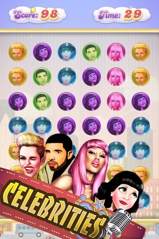 Celebrity Singer Face OFF Edition Crush Game screenshot 3