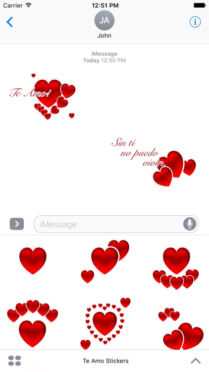 Te Amo Stickers